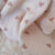 Double gaze coeur beige